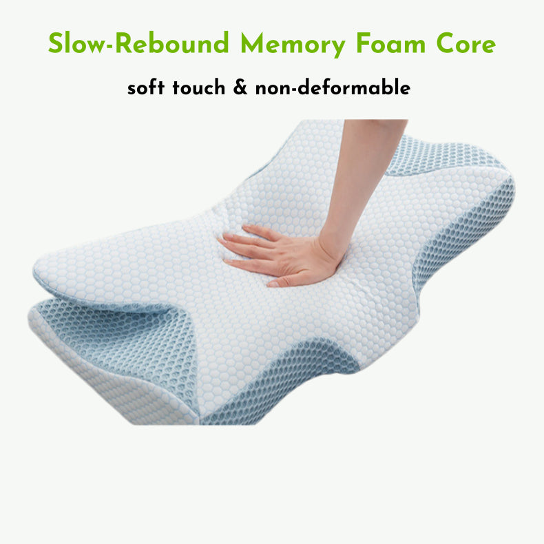 Ergo Neck Support Memory Foam Pillow For Pain Relief