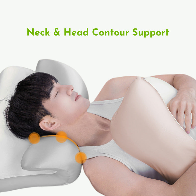 Double M-Shaped Ergo Cervical Memory Foam Pillow For Queen