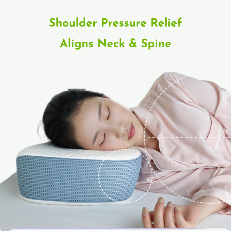 Ergo Contour Orthopedic Memory Foam Pillow For Neck & Shoulder Pain Relief