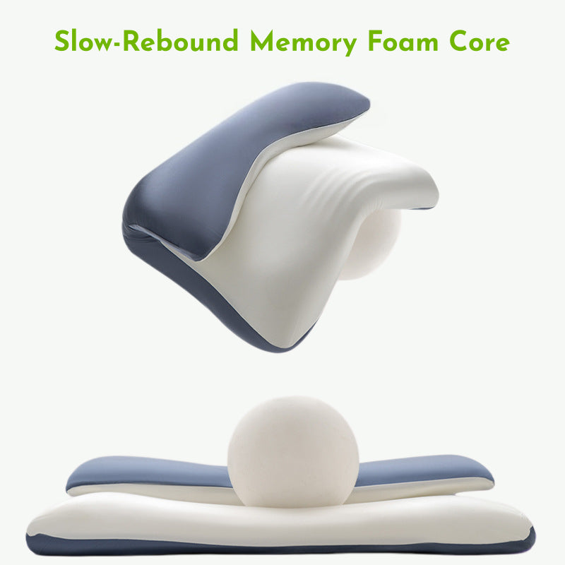 Double M-Shaped Ergo Cervical Memory Foam Pillow For Queen