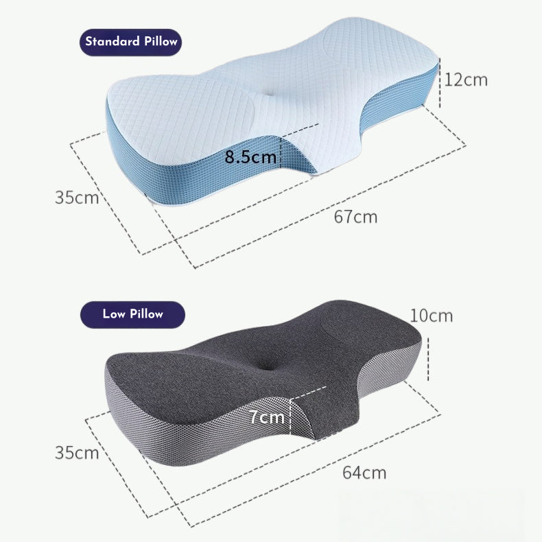 Ergo Contour Orthopedic Memory Foam Pillow For Neck & Shoulder Pain Relief