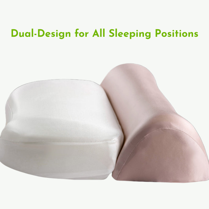 Zero Pressure Cooling Ergo Cervical Memory Foam Pillow For Queen