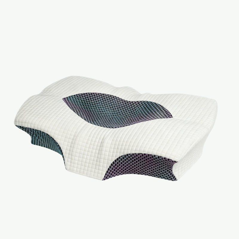 Dual-Curve 70D Cervical Memory Foam Pillow For Restful Sleep