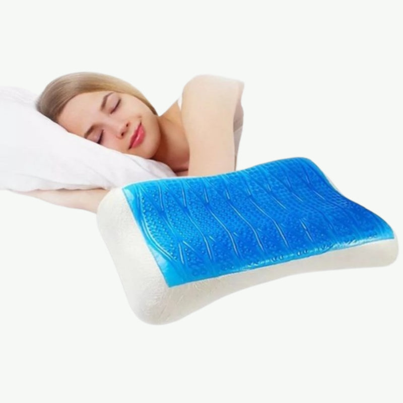 Cooling Gel Ergonomic Pillow For Neck Relief