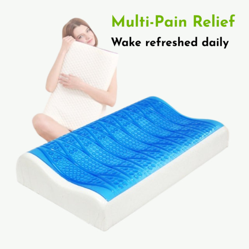Cooling Gel Ergonomic Pillow For Neck Relief
